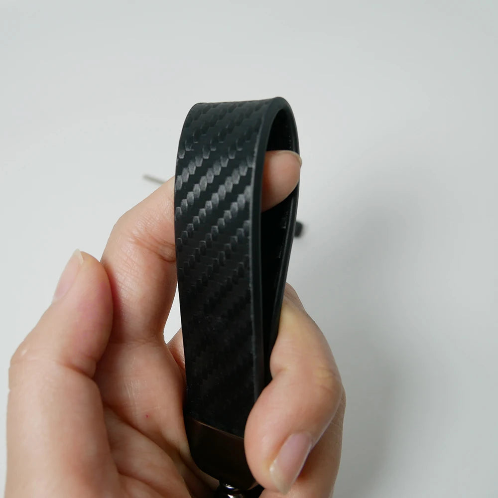 Motorcycle key chain Ring Carbon Fiber Metal Keychain Horseshoe Buckle for Yamaha MT09 mt-09 Models Alloy Motorcycle Keyring