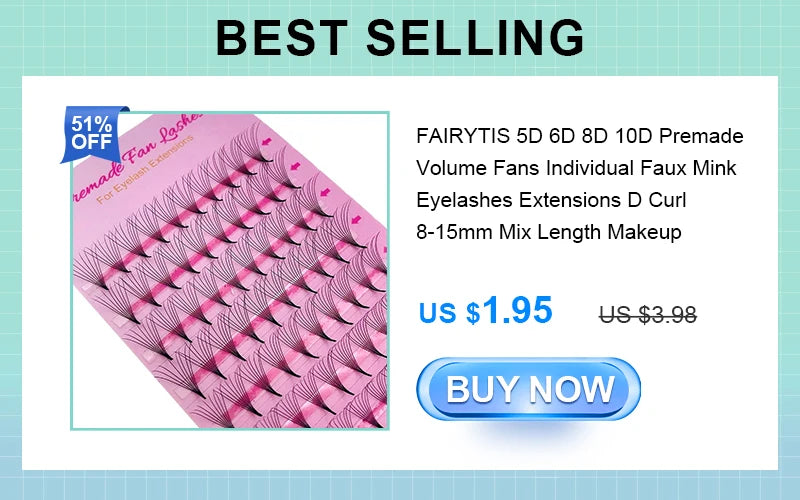 FAIRYTIS Self Adhesive Eyelashes 96 PCS Pre-Glued Cluster Lashes No Glue No Remover 10-16mm C Curl 1 Step DIY Lash Save Time