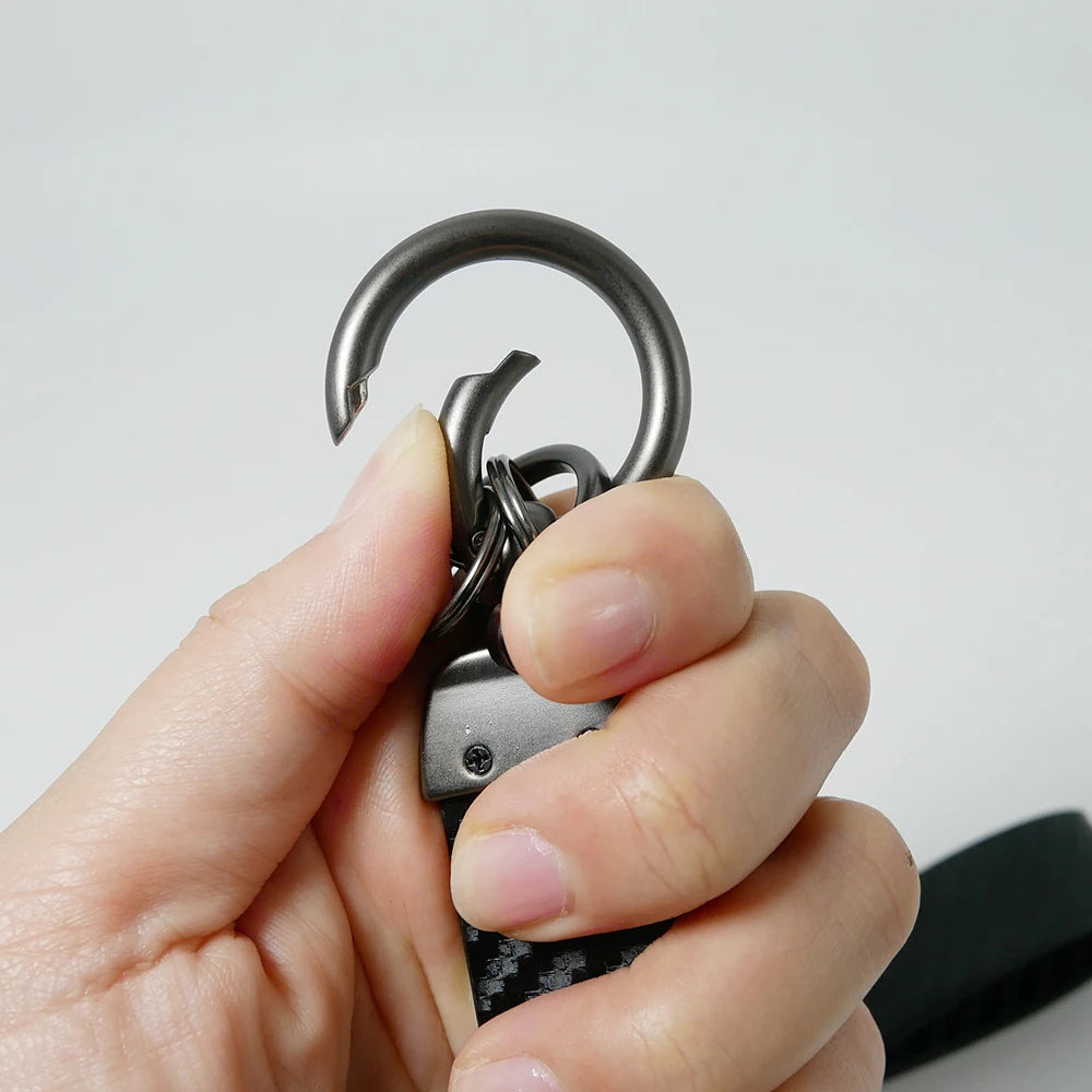 Motorcycle key chain Ring Carbon Fiber Metal Keychain Horseshoe Buckle for Yamaha MT09 mt-09 Models Alloy Motorcycle Keyring