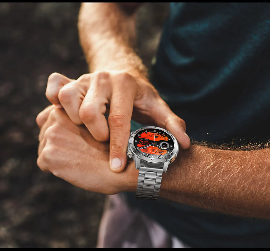 2025 Outdoor New 1000mAh Battery T-Rex 3 Military Grade Smart Watch Men IP69K Waterproof GPS HD Bluetooth Call 100+Sports Watch