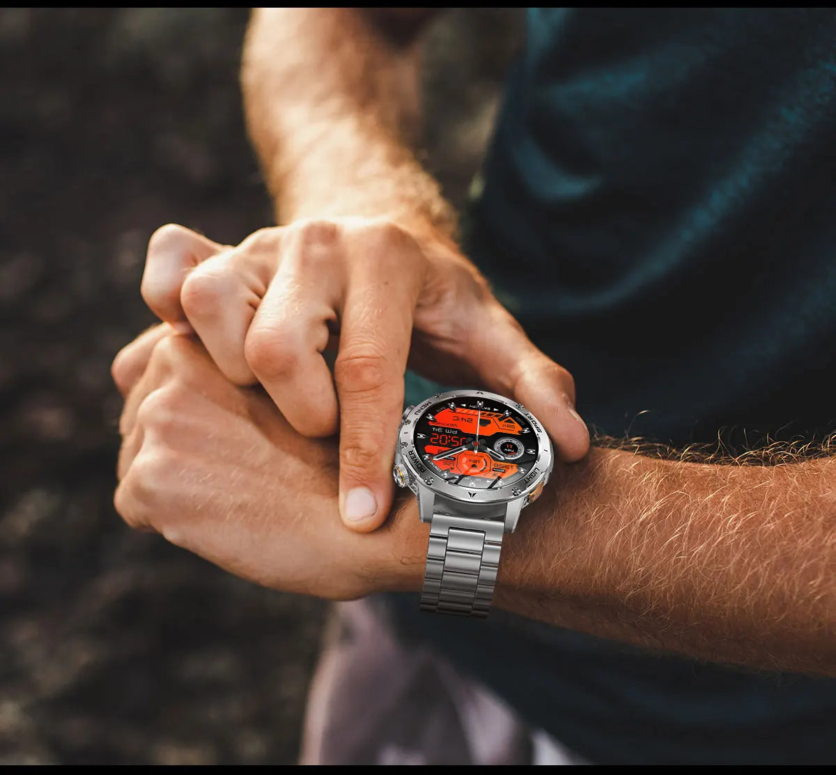 2025 Outdoor New 1000mAh Battery T-Rex 3 Military Grade Smart Watch Men IP69K Waterproof GPS HD Bluetooth Call 100+Sports Watch
