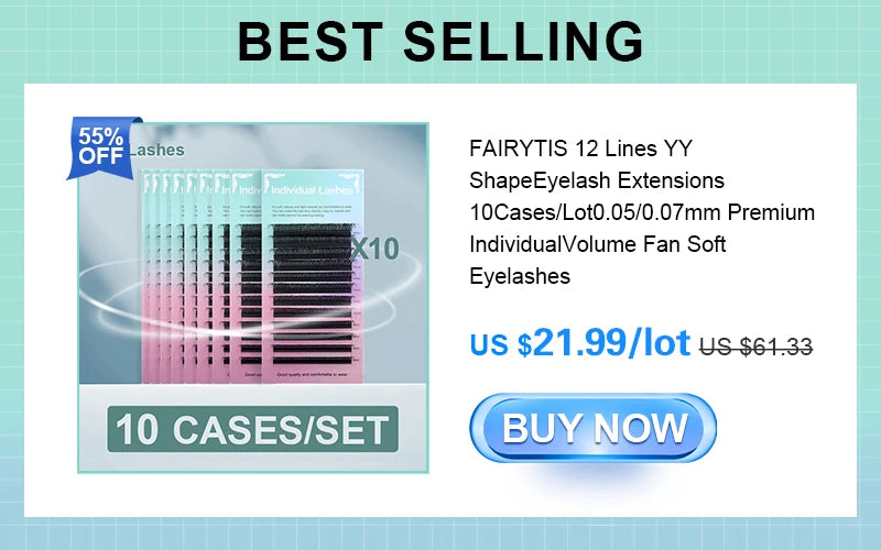 FAIRYTIS Self Adhesive Eyelashes 96 PCS Pre-Glued Cluster Lashes No Glue No Remover 10-16mm C Curl 1 Step DIY Lash Save Time