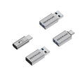 4-Pack Data Blocker Adapter Set,USB-C to C Female,USB-C to A Female,USB-A to C Female,USB-A to A Female,Safe Travel,Anti-Hacking