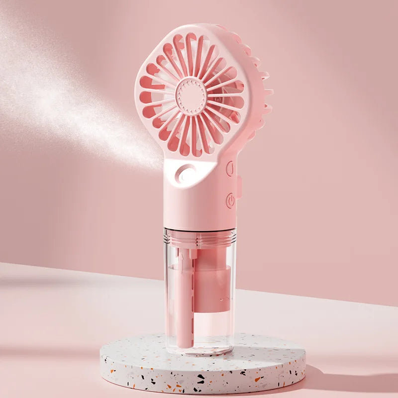 3-in-1 Fan Air Conditioner LED Lamp Portable Humidifier Air Conditioner Fan 3/4/100 Speed Settings Outdoor Ice Pack/spray Fan